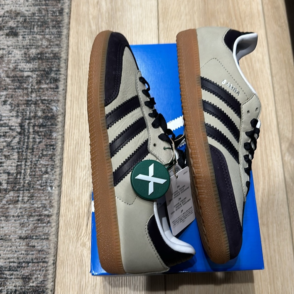 SOLD !! Adidas Samba NWT OG Putty Grey Black (women’s) 7.5